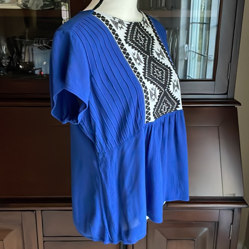 Orvis Embroidered Aztec Top M - Picture 10 of 11